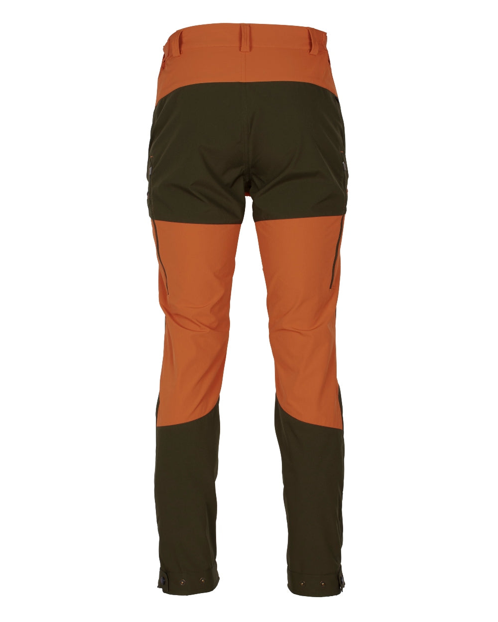 Burned Orange Mossgreen Coloured Pinewood Mens Abisko Brenton Trousers on white background 