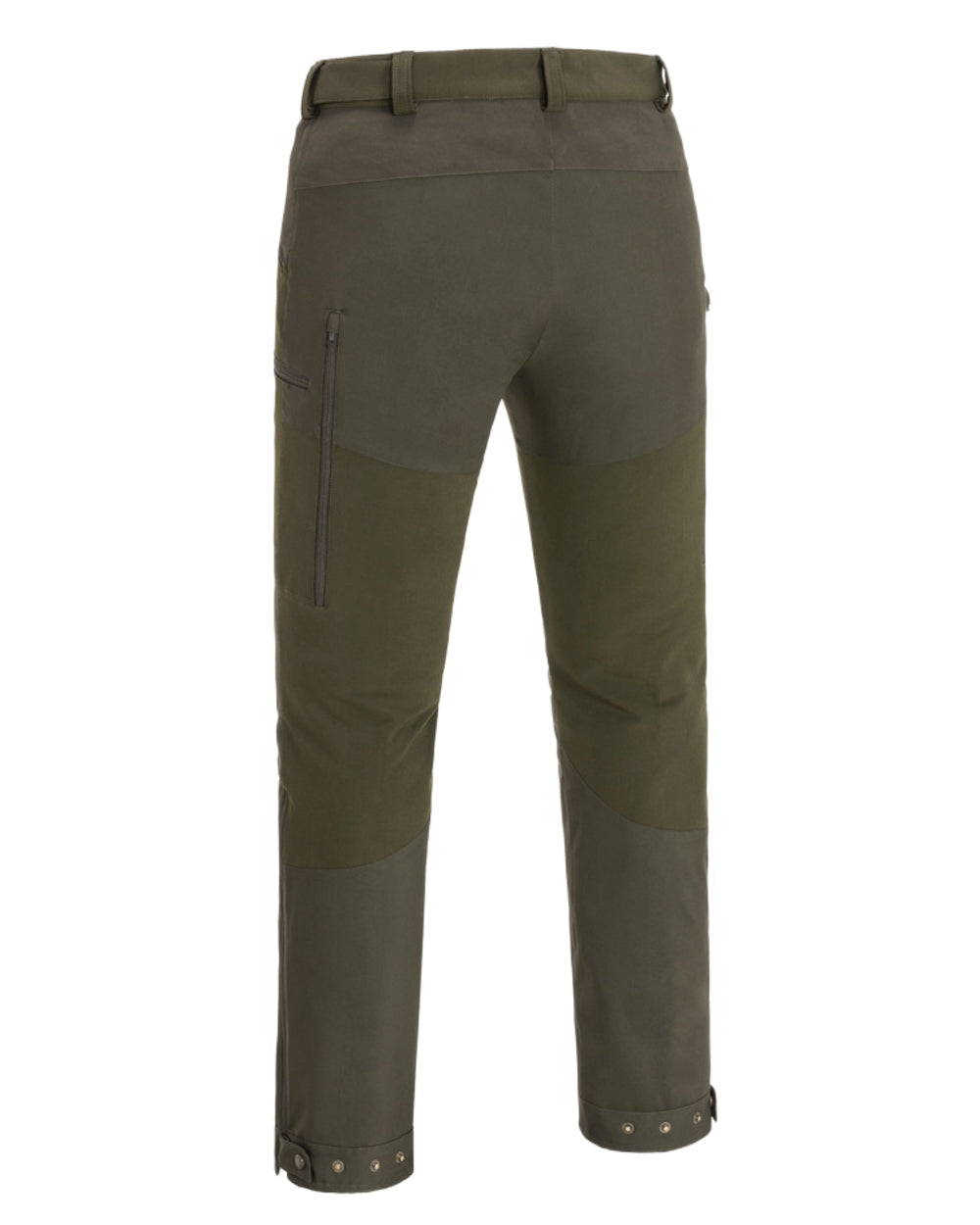 Dark Olive Suede Brown Coloured Pinewood Mens Abisko Brenton Trousers on white background 