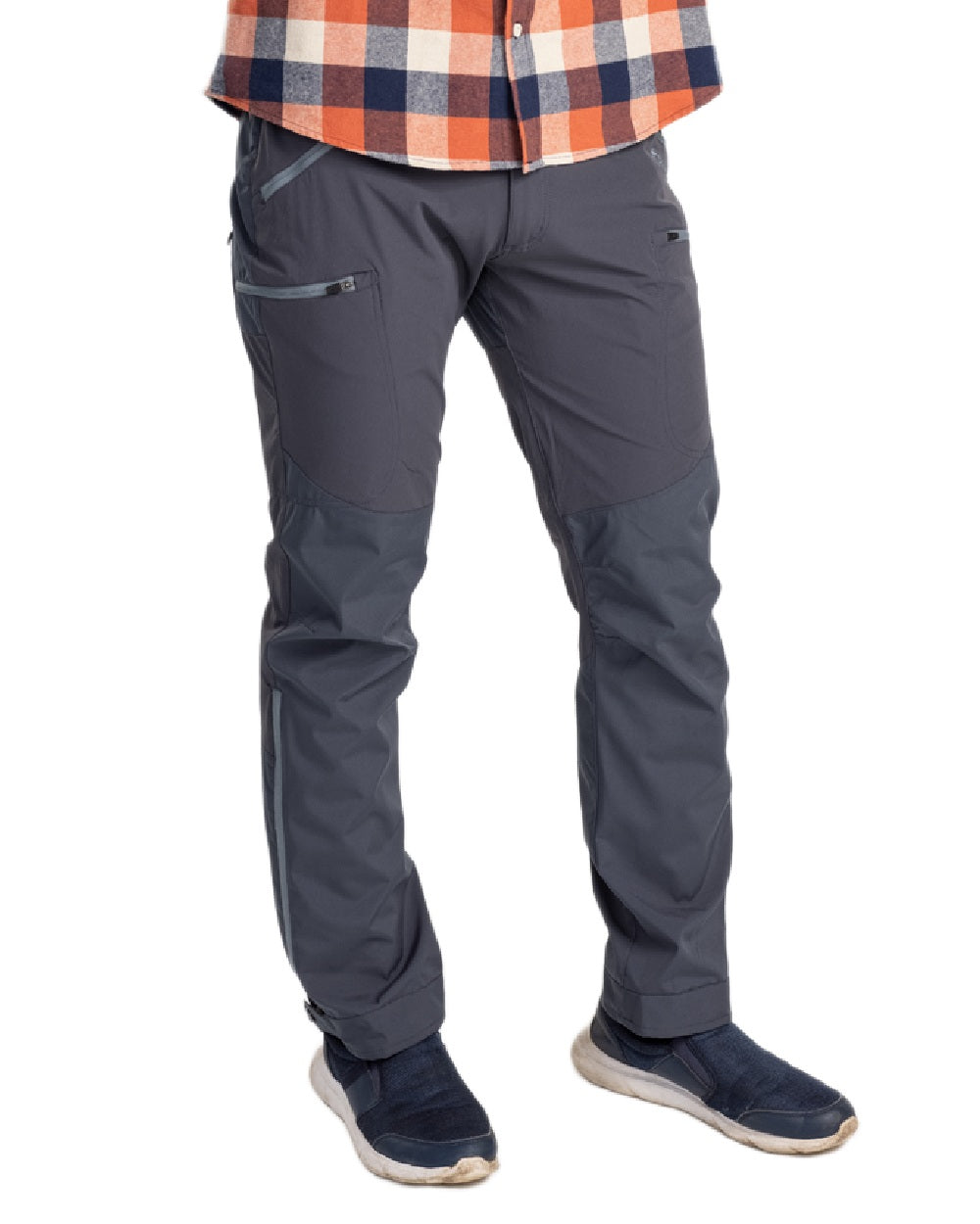 Indigo Blue Coloured Pinewood Mens Abisko Brenton Trousers on white background 