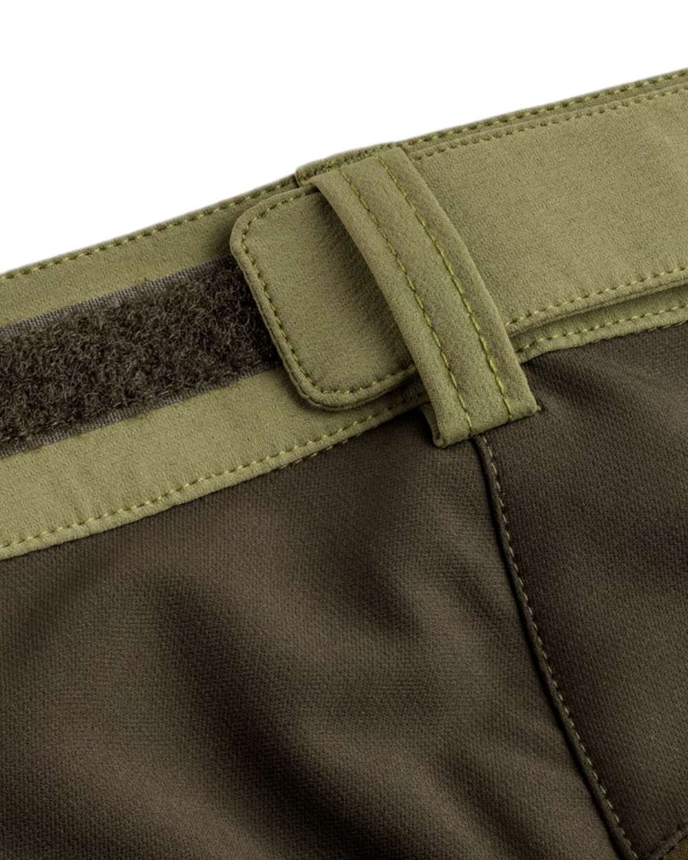 Leaf Hunting Olive Coloured Pinewood Mens Abisko Brenton Trousers on white background 