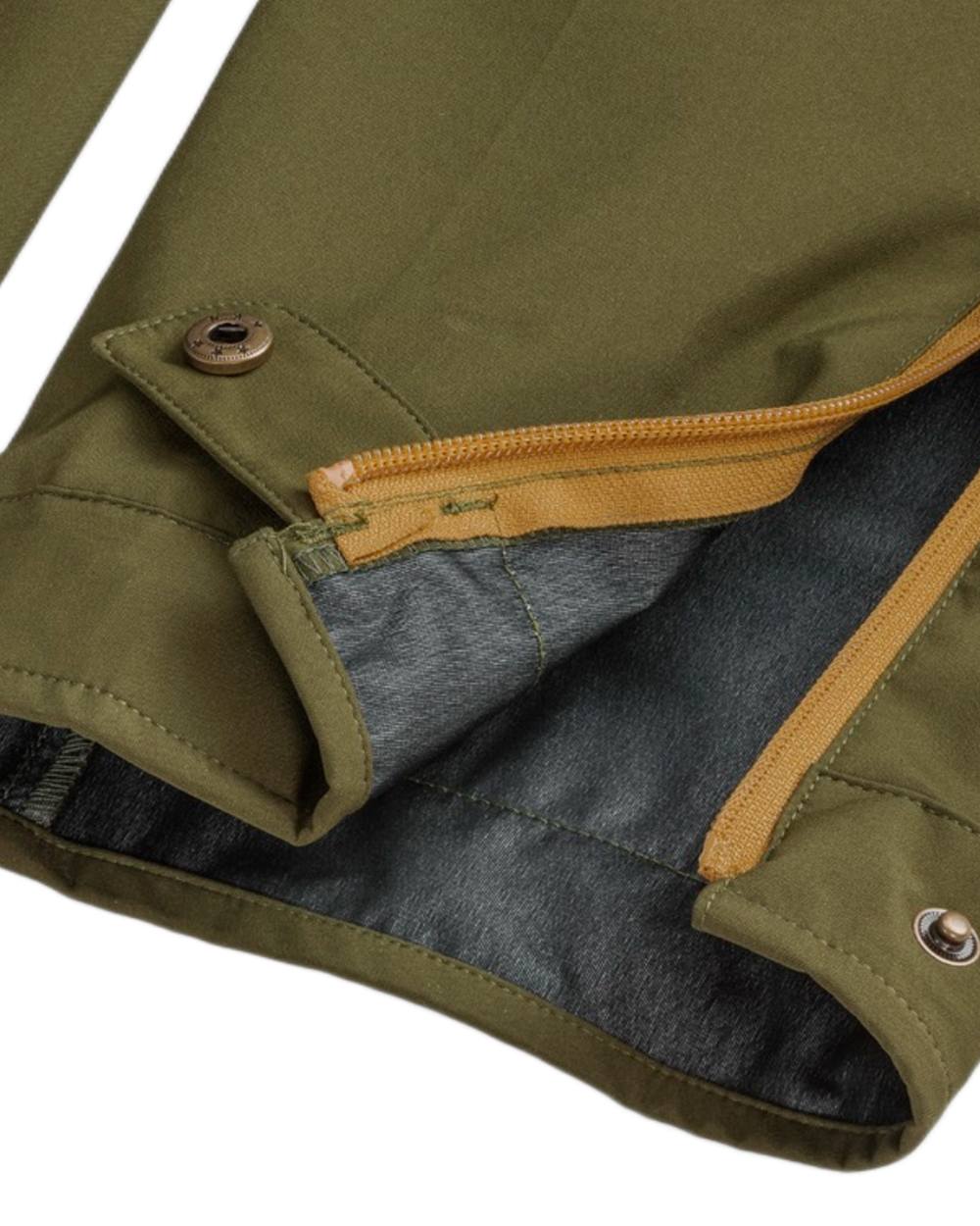 Leaf Hunting Olive Coloured Pinewood Mens Abisko Brenton Trousers on white background 