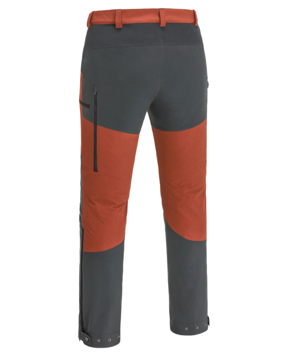 Terracotta Dark Anthracite Coloured Pinewood Mens Abisko Brenton Trousers on white background 