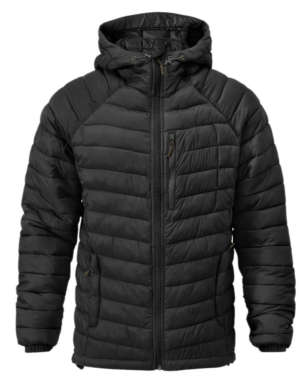 Black Coloured Pinewood Mens Abisko Insulation Jacket on white background 