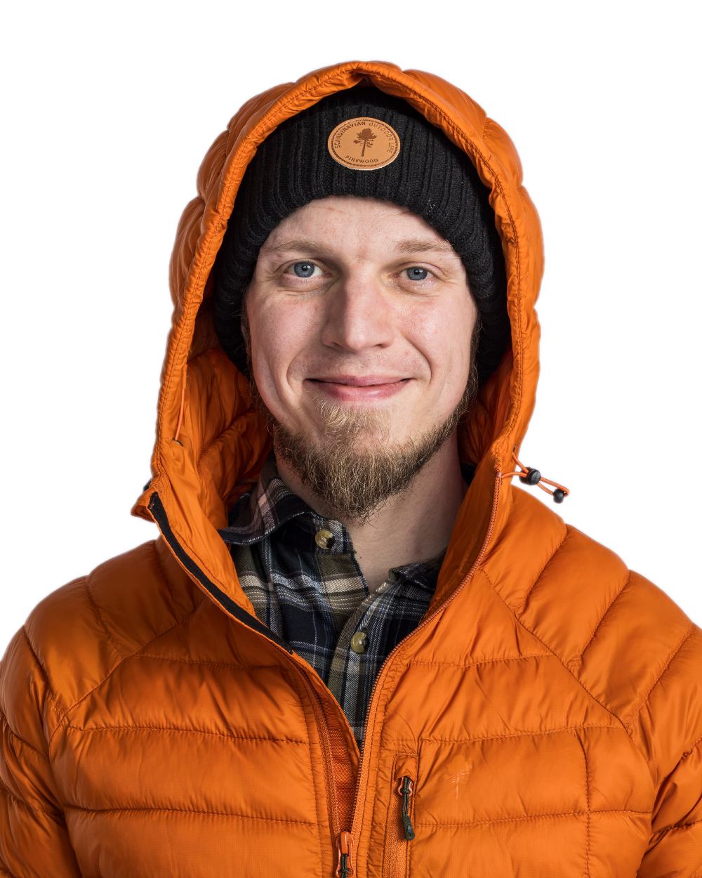 Burned Orange Coloured Pinewood Mens Abisko Insulation Jacket on white background 