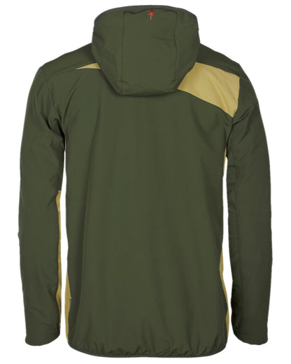Golden Hay Mossgreen Coloured Pinewood Mens Abisko Light Stretch Jacket on white background 