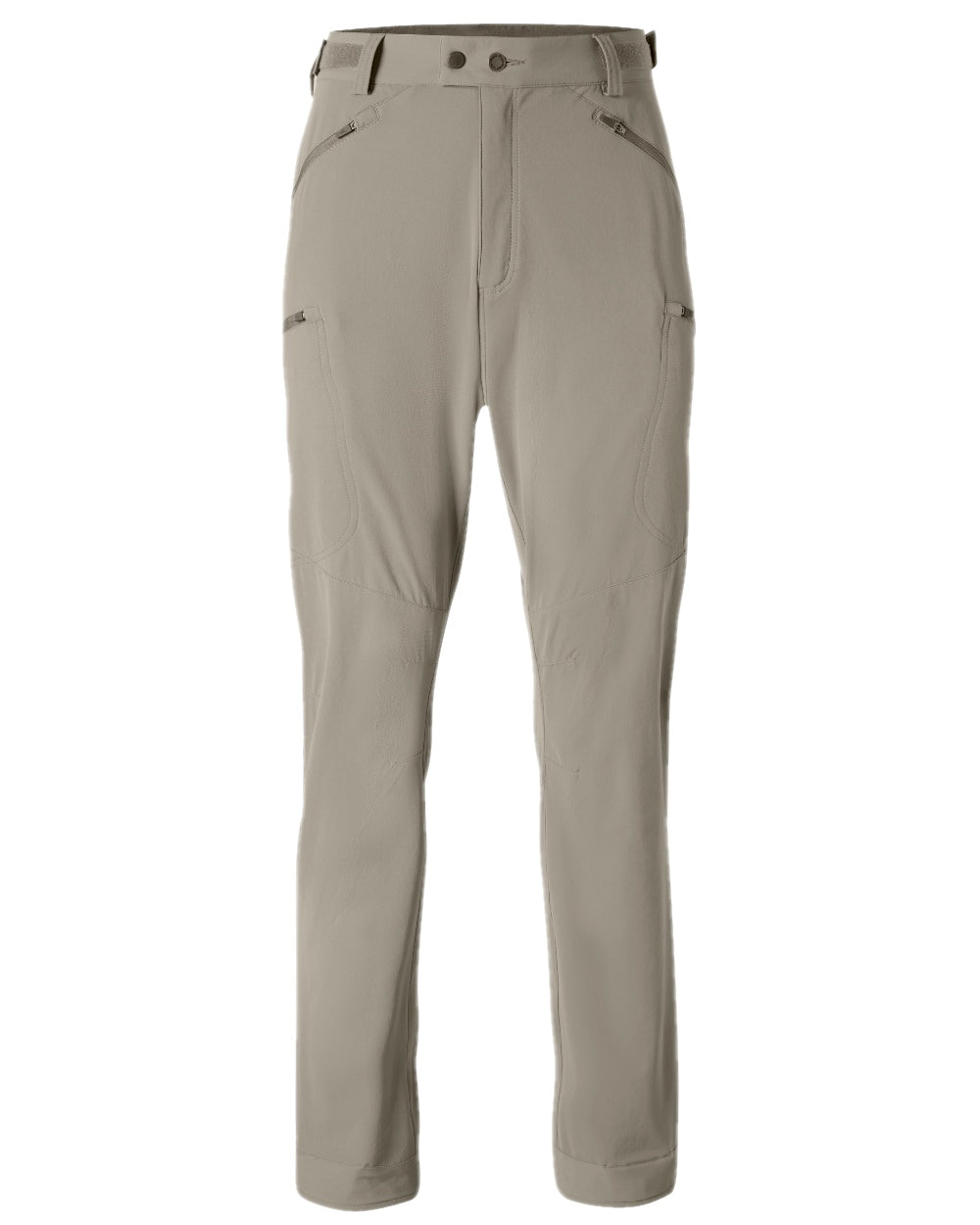 Mole Brown Coloured Pinewood Mens Abisko Light Stretch Trousers on white background 