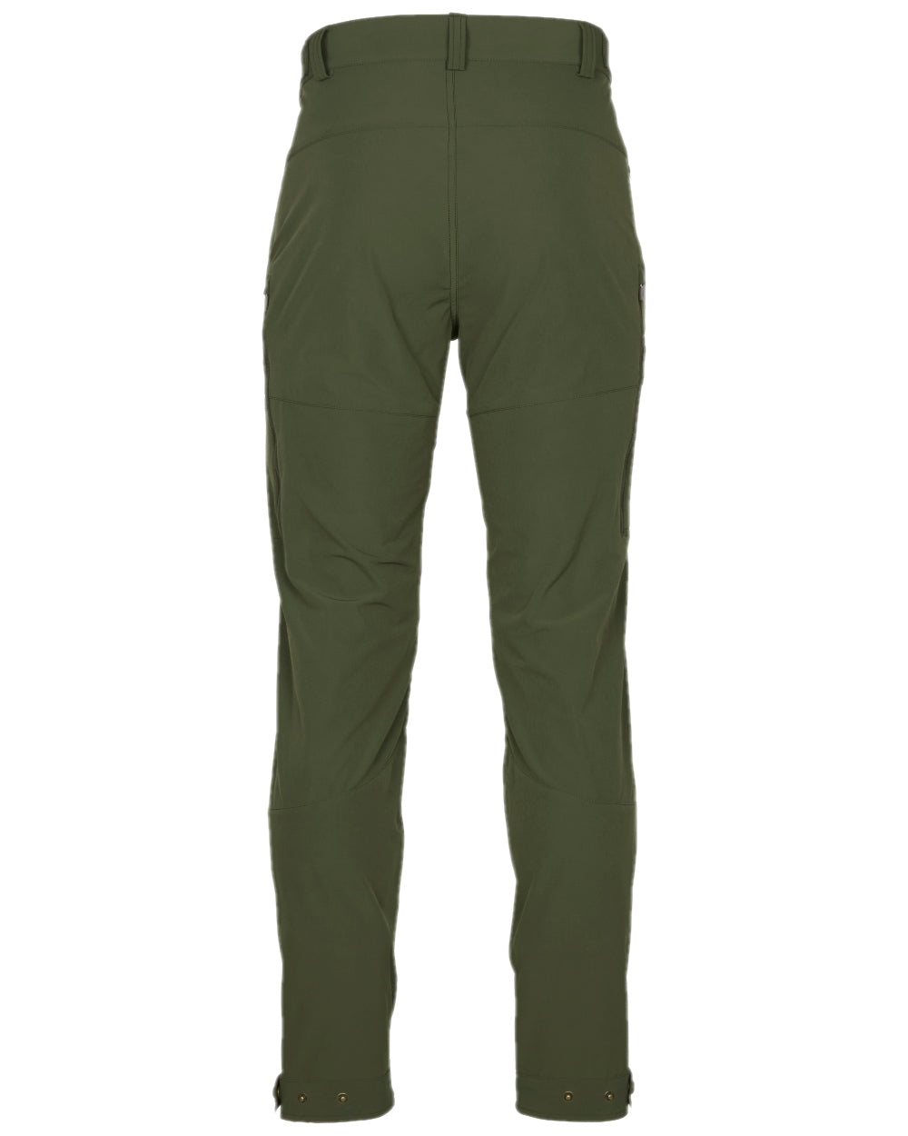 Mossgreen Coloured Pinewood Mens Abisko Light Stretch Trousers on white background 