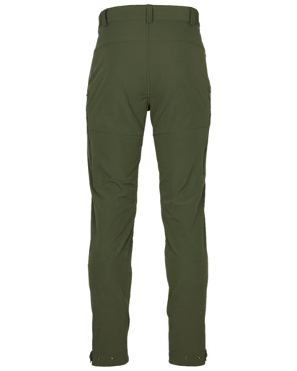 Mossgreen Coloured Pinewood Mens Abisko Light Stretch Trousers on white background 