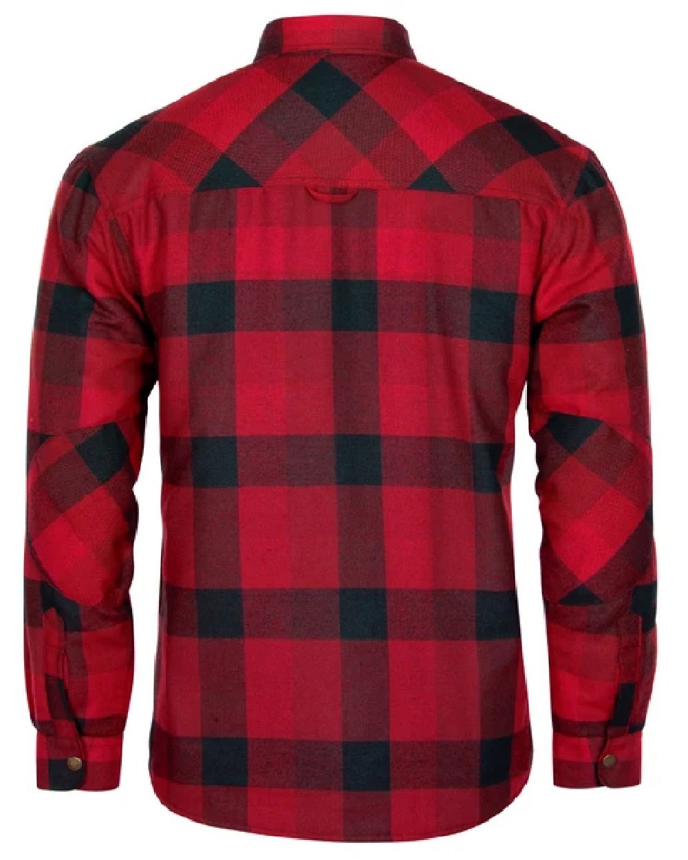 Red Black coloured Pinewood Mens Canada Classic 2.0 Shirt on white background 