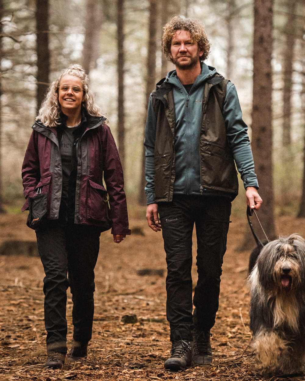 Black Coloured Pinewood Mens Caribou TC-Lite Trousers on outdoor background 