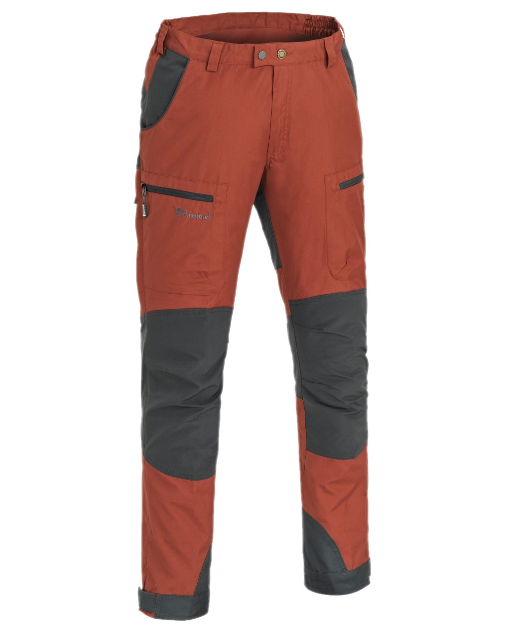 Terracotta Grey Coloured Pinewood Mens Caribou TC-Lite Trousers on white background 