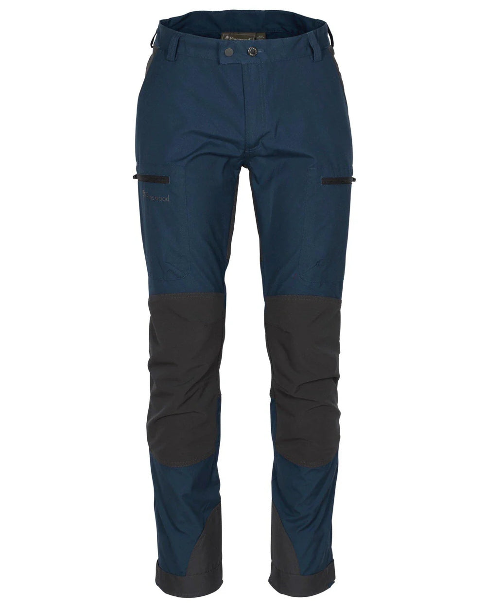 Dark Dive Dark Anthracite coloured Pinewood Mens Caribou TC Trousers  on white background 
