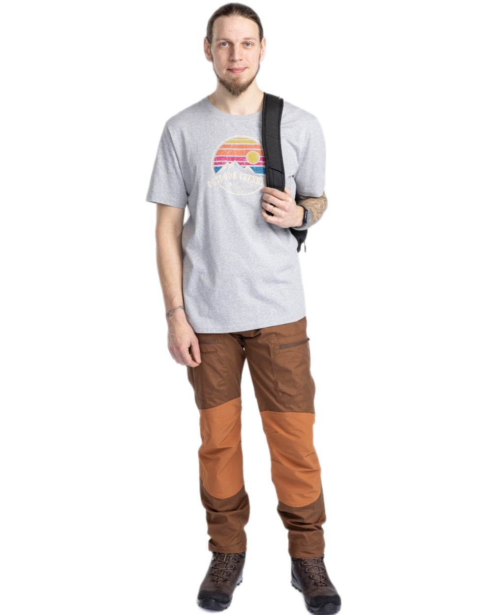 Nougat Fudge Coloured Pinewood Mens Caribou TC Trousers on white background 