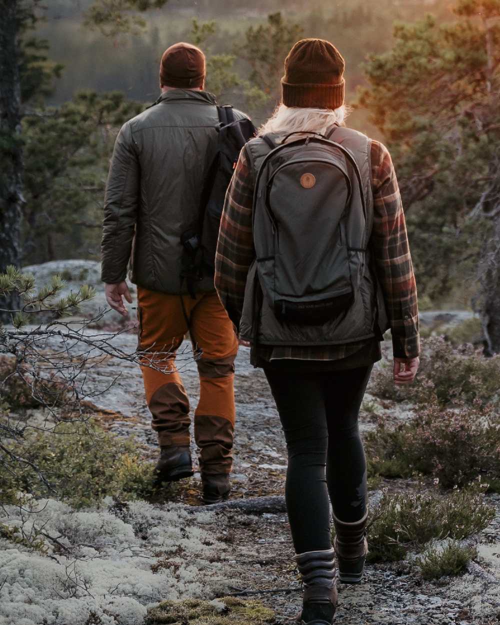 Nougat Fudge Coloured Pinewood Mens Caribou TC Trousers on forest background 