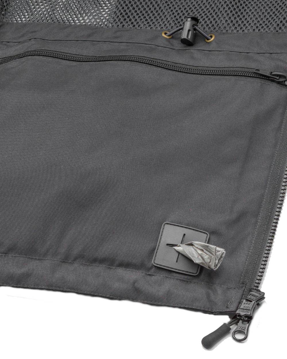 Black Dark Anthracite coloured Pinewood Mens Dog Sports 2.0 Vest on white background 