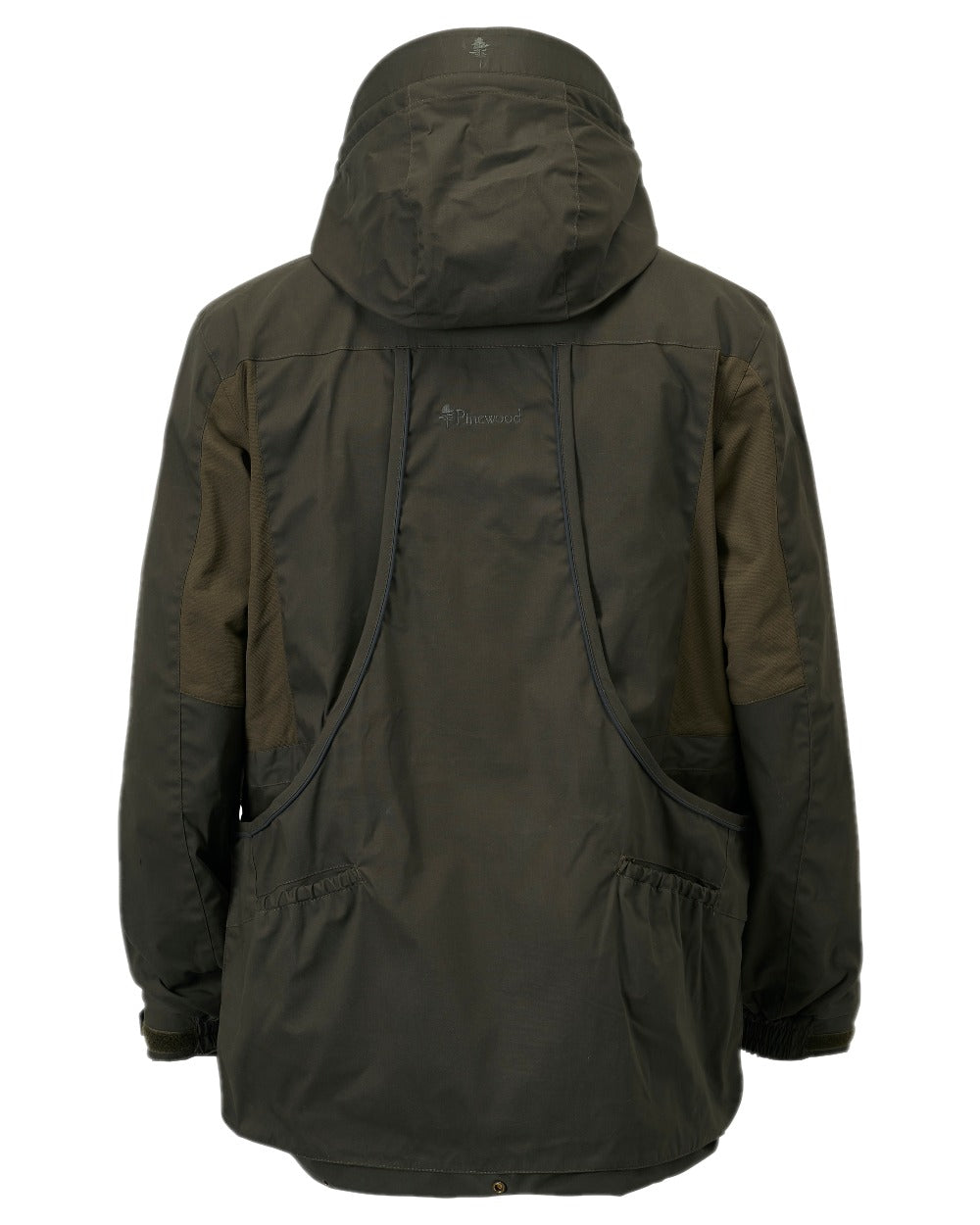 Moss Green Coloured Pinewood Mens Dog Sports Trainer Extreme Jacket on white background 
