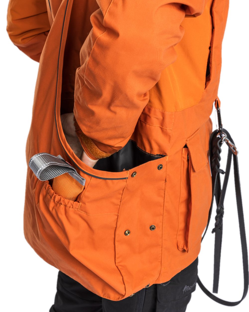 Burned Orange Coloured Pinewood Mens Dog Sports Trainer Jacket on white background 