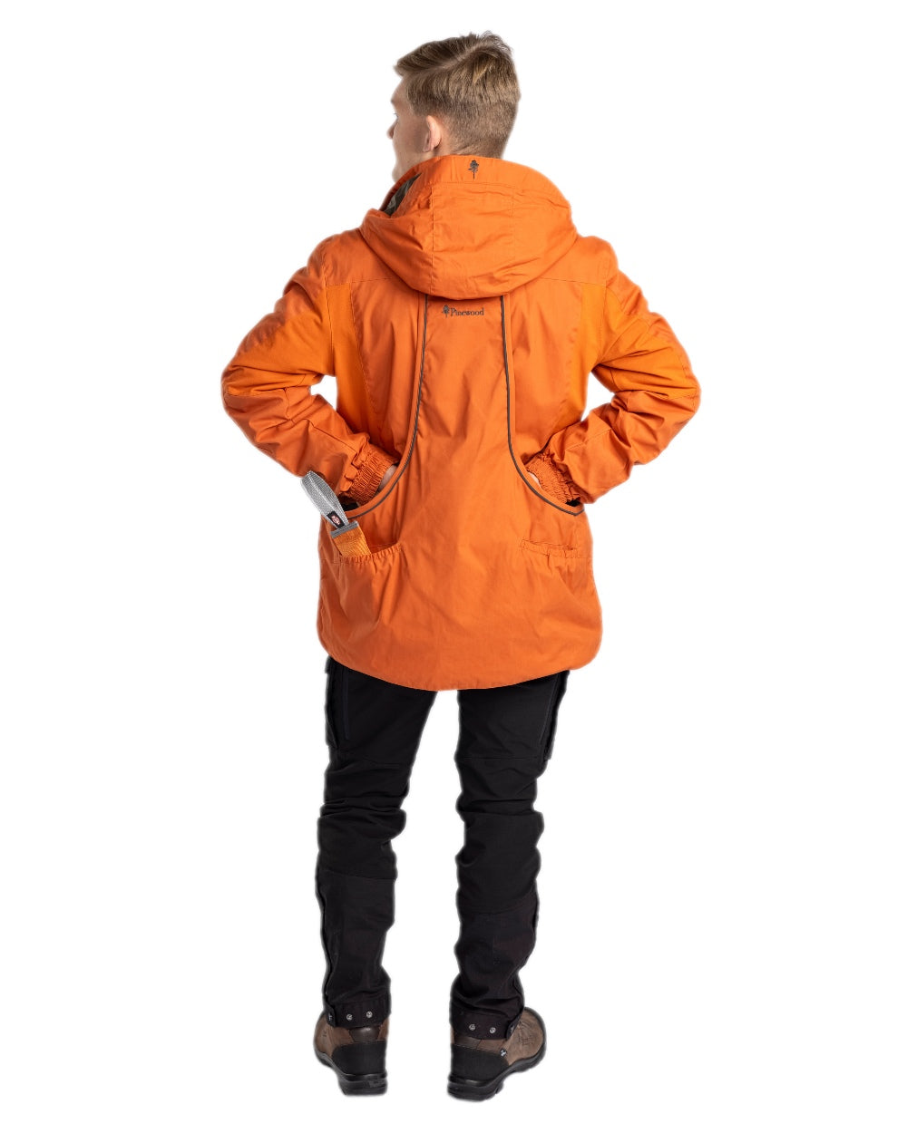 Burned Orange Coloured Pinewood Mens Dog Sports Trainer Jacket on white background 