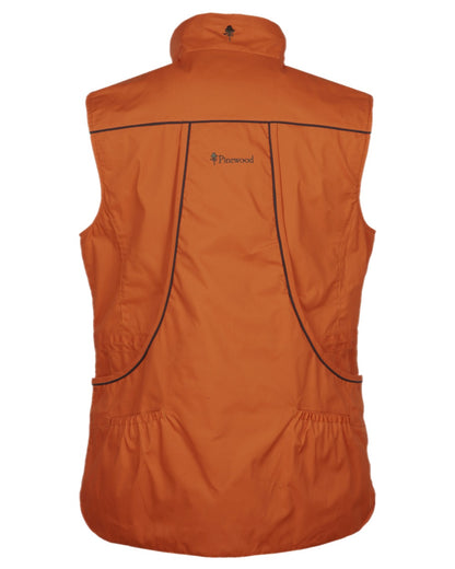 Burned Orange Coloured Pinewood Mens Dog Sports Trainer Vest on white background 