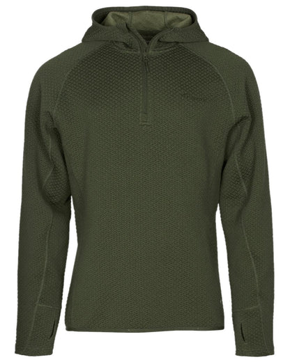 Dark Green Mel Coloured Pinewood Mens Everyday Travel Hoodie on white background 