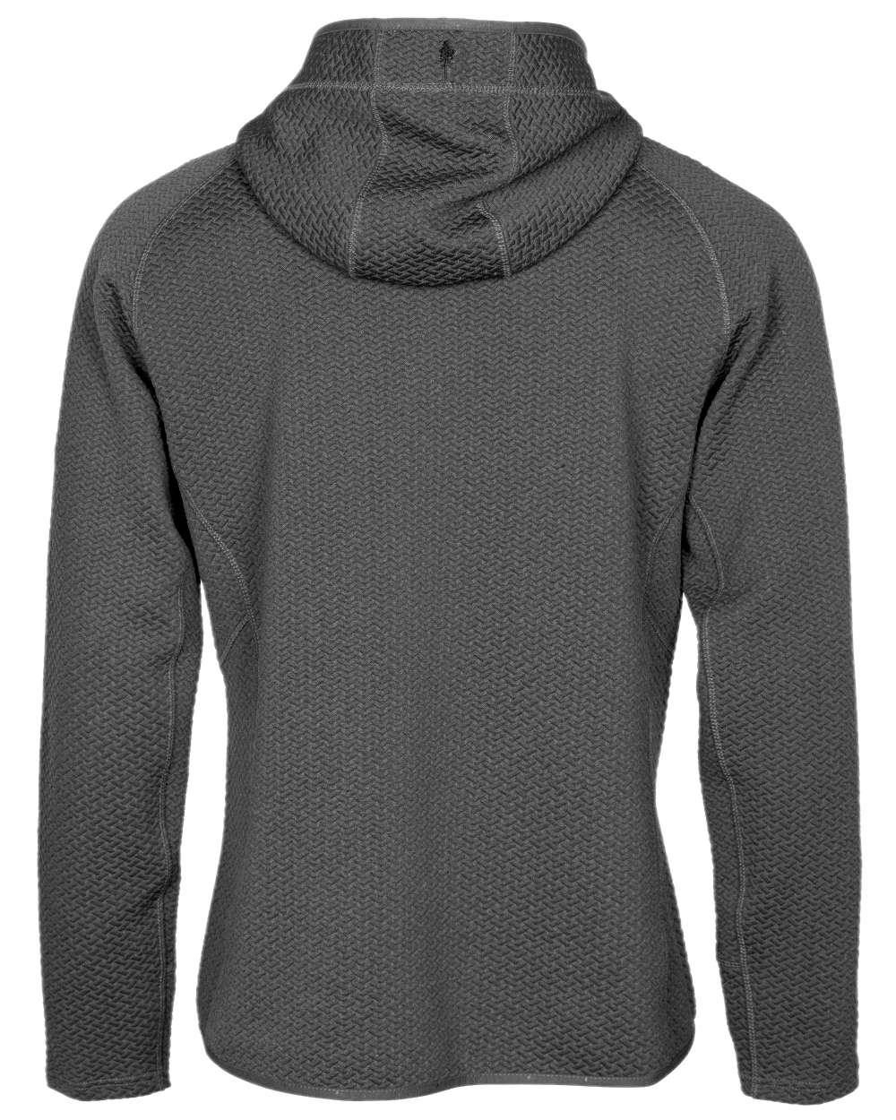 Grey Mel Coloured Pinewood Mens Everyday Travel Hoodie on white background 