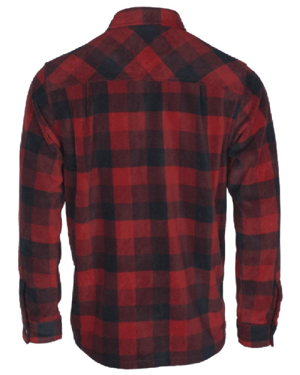 Red Black coloured Pinewood Mens Finnveden Canada Shirt on white background 