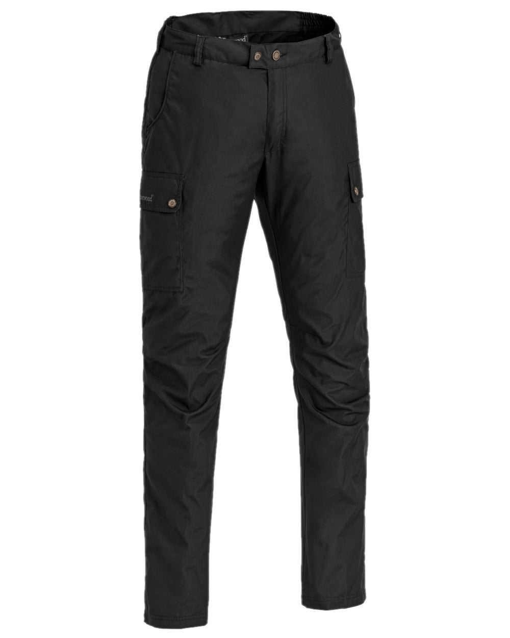 Black Coloured Pinewood Mens Finnveden Classic Trousers on white background 