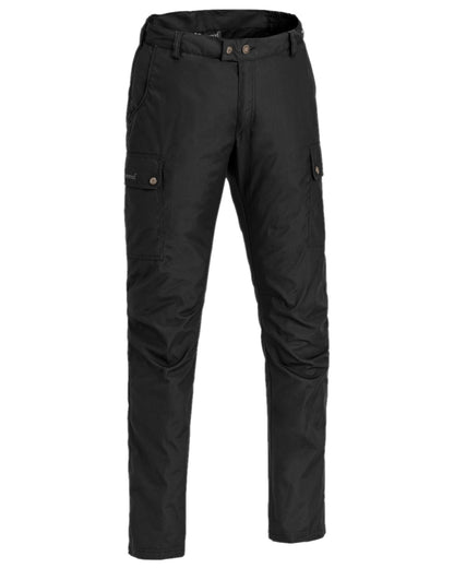 Black Coloured Pinewood Mens Finnveden Classic Trousers on white background 
