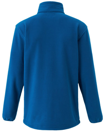 Dark Azur Blue Pinewood Mens Finnveden Fleece Jacket on white background 