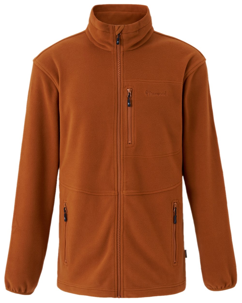 Fudge Pinewood Mens Finnveden Fleece Jacket on white background 