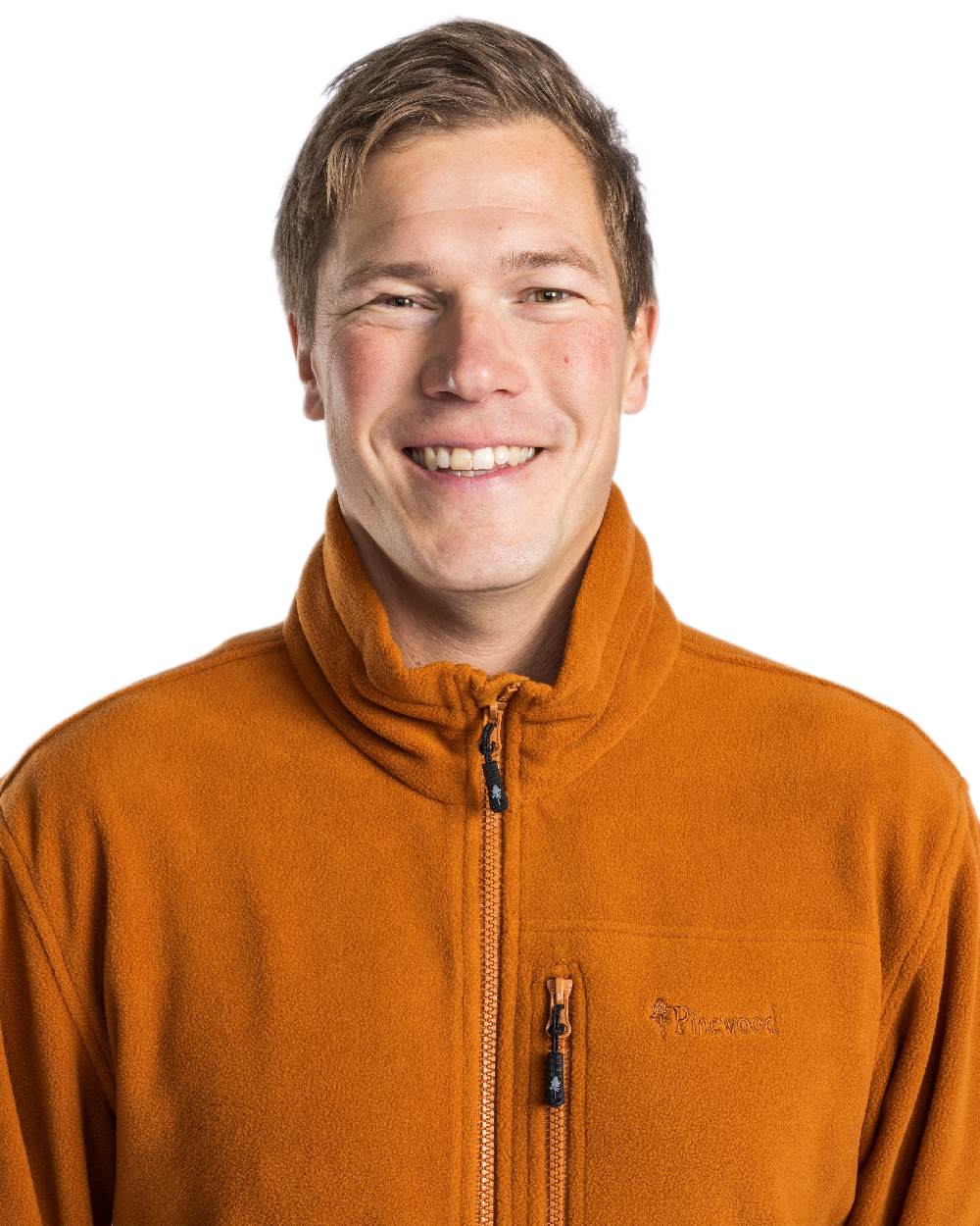 Fudge Pinewood Mens Finnveden Fleece Jacket on white background 
