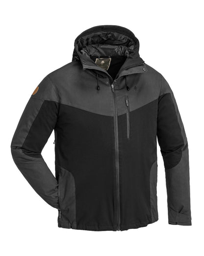 Black Dark Anthracite Coloured Pinewood Mens Finnveden Hybrid Extreme Jacket on white background 