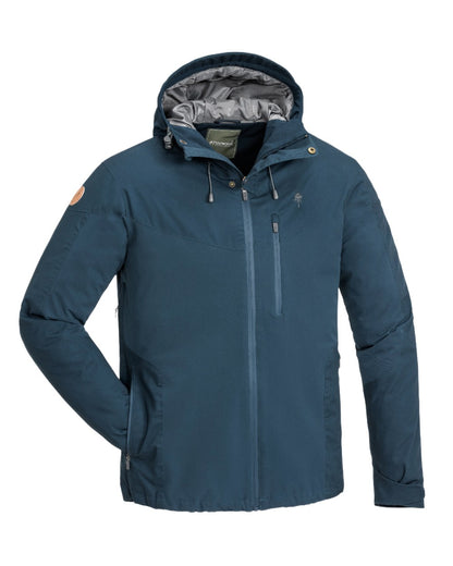 Dark Dive Coloured Pinewood Mens Finnveden Hybrid Extreme Jacket on white background 