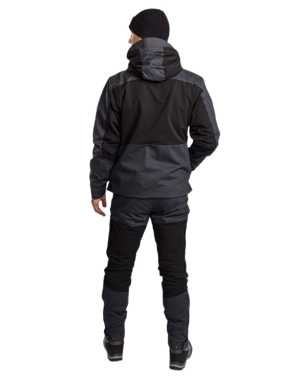 Black Dark Anthracite Coloured Pinewood Mens Finnveden Hybrid Extreme Trousers on white background 