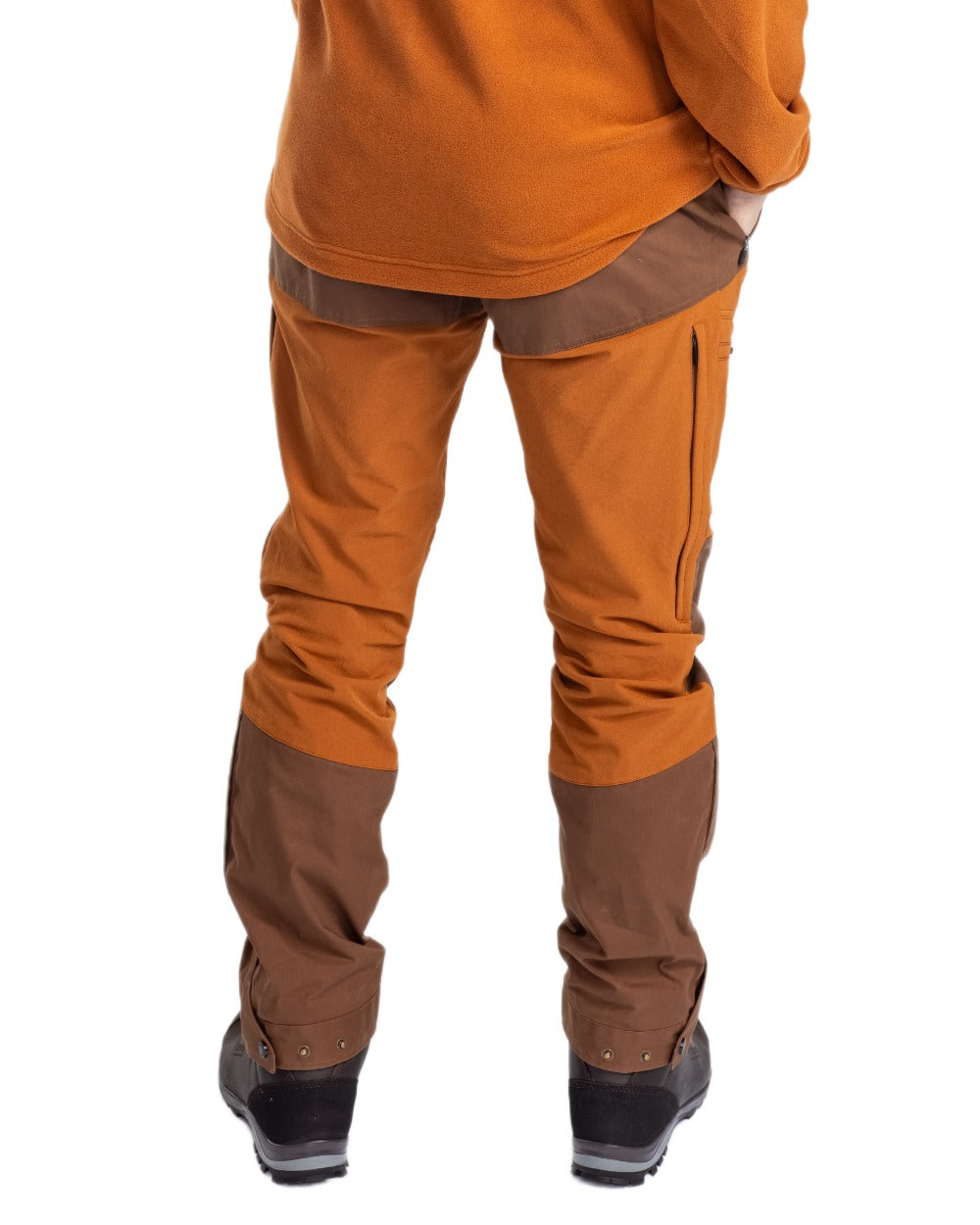 Fudge Nougat Coloured Pinewood Mens Finnveden Hybrid Extreme Trousers on white background 