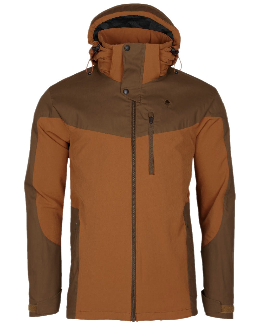Fudge Nougat Coloured Pinewood Mens Finnveden Hybrid Jacket on white background 