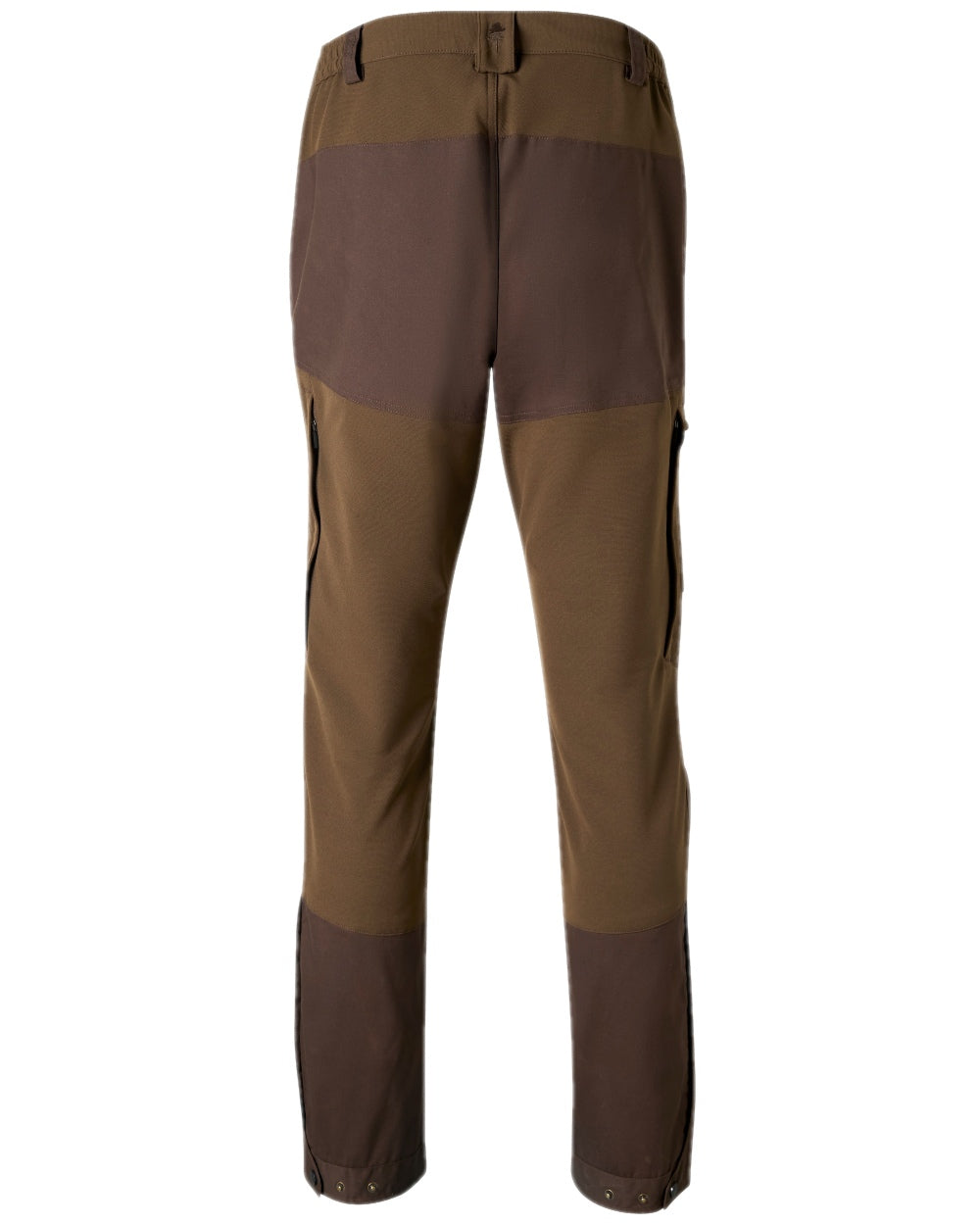 Dark Brown Coloured Pinewood Mens Finnveden Hybrid Trousers on white background 