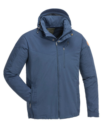 Dark Dive Coloured Pinewood Mens Finnveden Hybrid Jacket on white background 