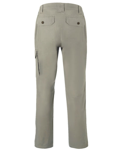 Light Khaki Coloured Pinewood Mens Finnveden Outdoor Trousers on white background 