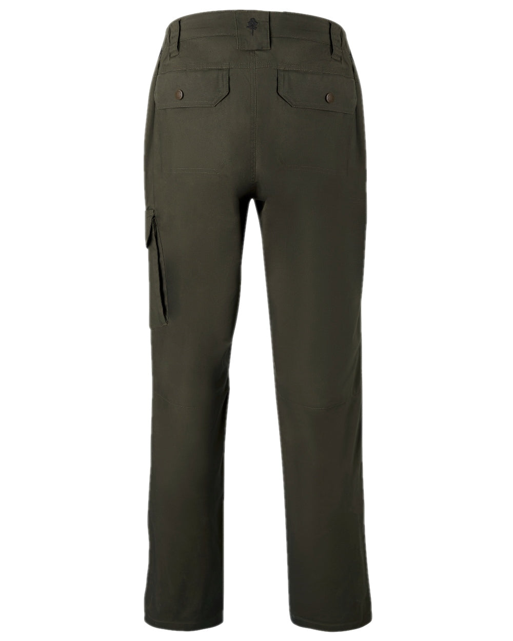 Moss Green Coloured Pinewood Mens Finnveden Outdoor Trousers on white background 