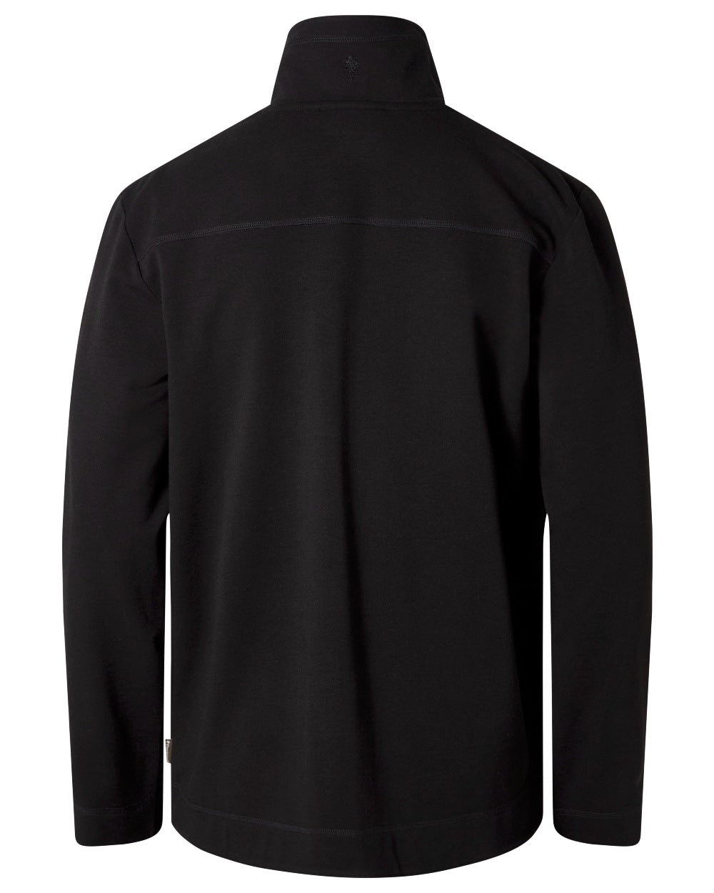 Black coloured Pinewood Mens Finnveden Powerfleece Jacket on white background 