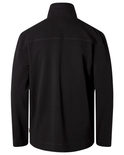 Black coloured Pinewood Mens Finnveden Powerfleece Jacket on white background 