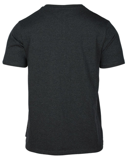 Dark Anthracite Melange coloured Pinewood Mens Finnveden Recycled T-Shirt on white background 