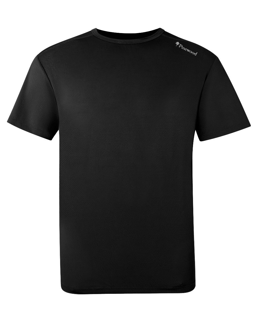 Black coloured Pinewood Mens Function T-Shirt on white background 