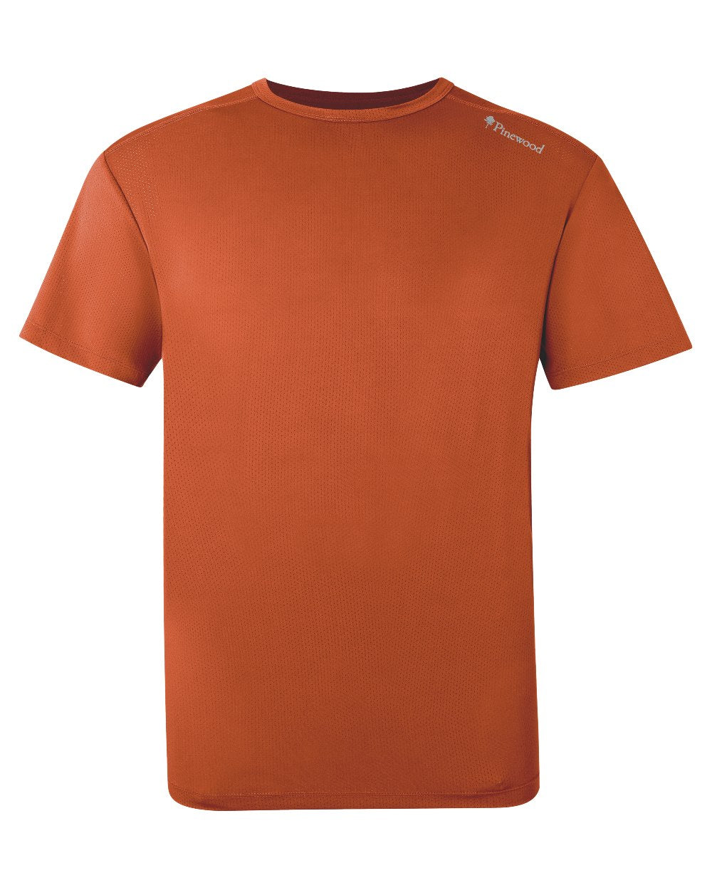 Burned Orange coloured Pinewood Mens Function T-Shirt on white background 
