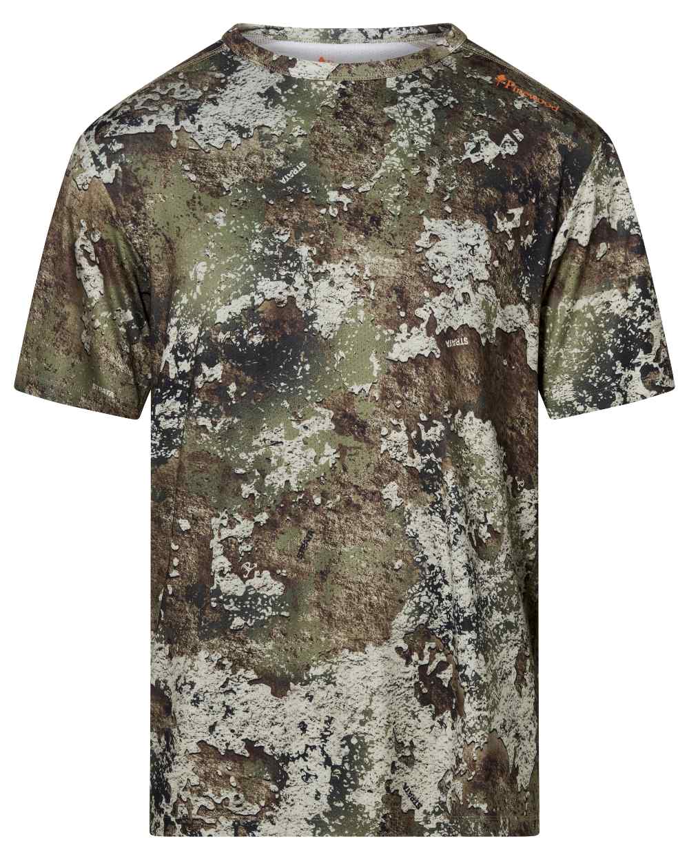 Strata coloured Pinewood Mens Furudal Camou T-Shirt on white background 