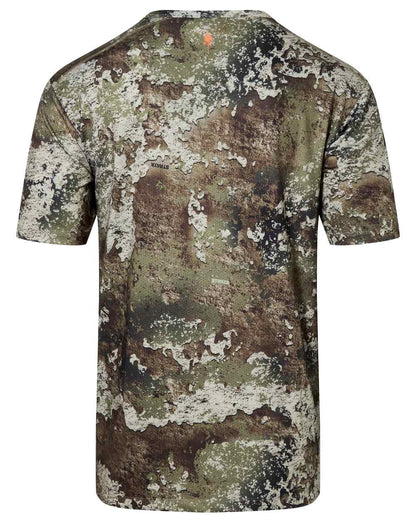 Strata coloured Pinewood Mens Furudal Camou T-Shirt on white background 