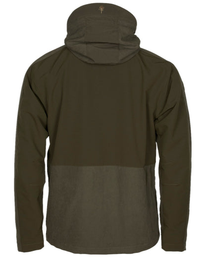 Suede Brown Dark Olive Coloured Pinewood Mens Furudal Caribou Hunt Extreme Jacket on white background 