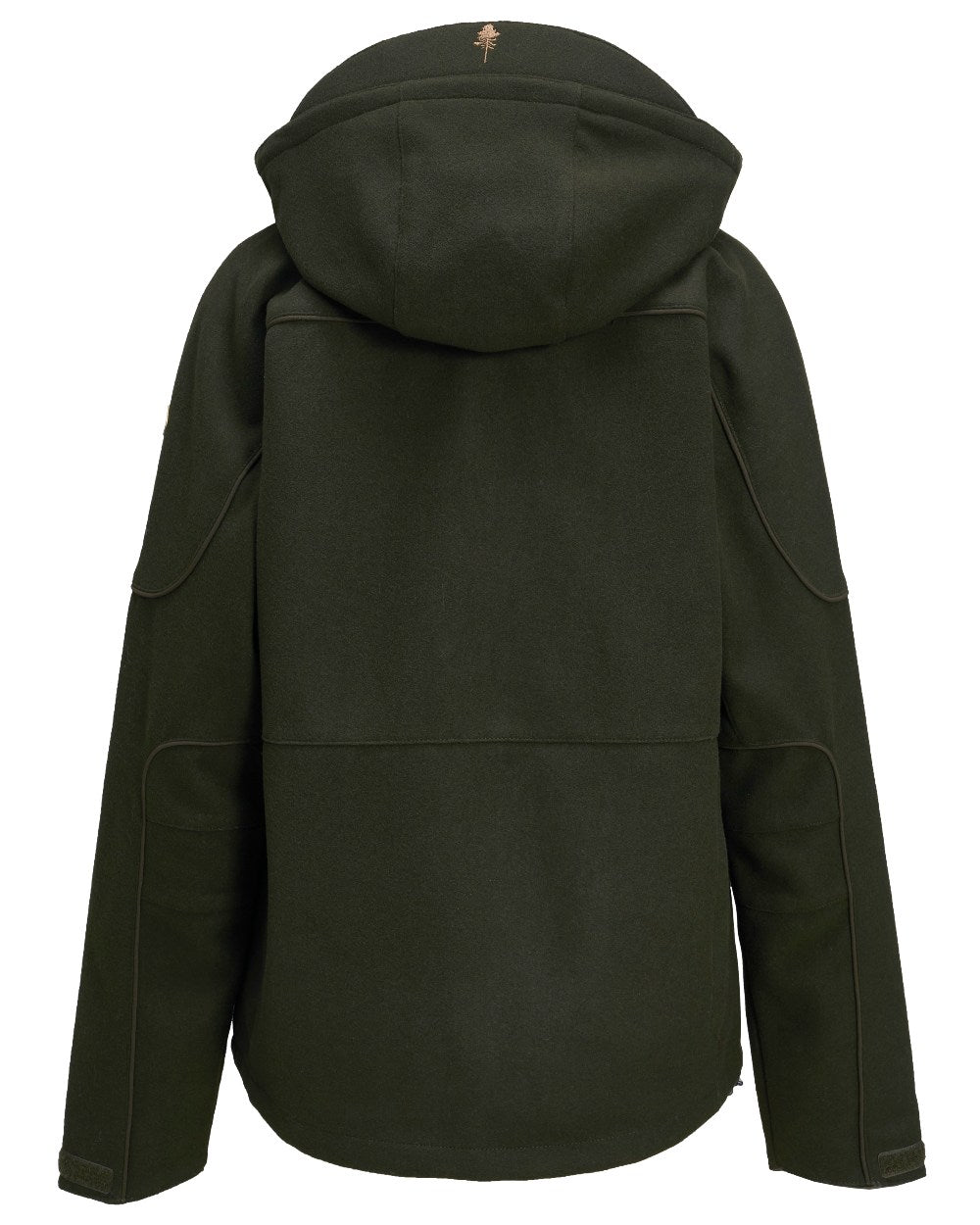 Moss Green coloured Pinewood Mens Furudal Hunters Wool Jacket on white background 