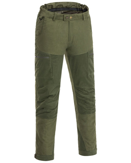 Mossgreen Dark Mossgreen Coloured Pinewood Mens Furudal Retriever Active Hunting Trousers on white background 